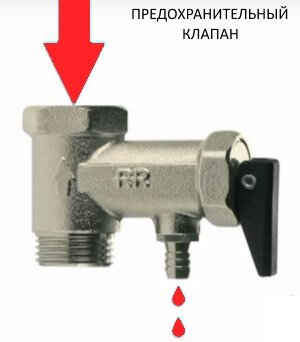 Предохранительный клапан для бойлера - работа.