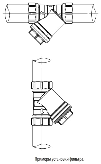Giacomini R74A фильтр сетчатый