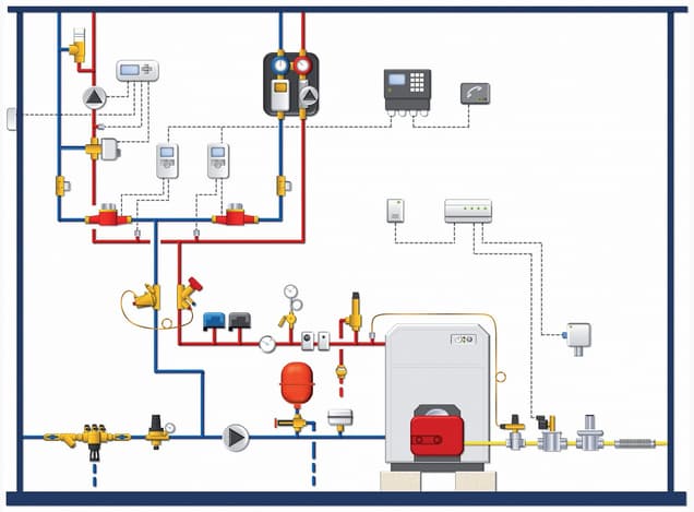 Схема подсоединения Watts SVW10
