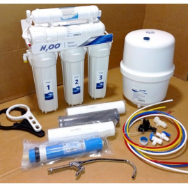 Фільтр для води зворотний осмос 5-ступінчастий AQUAFILTER RX-RO5-H2OO Фільтр для води зворотний осмос 5-ступінчастий AQUAFILTER RX-RO5-H2OO