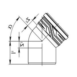 Коліно каналізаційне ASG NANO HTR 110 15° Коліно каналізаційне ASG NANO HTR 110 15°