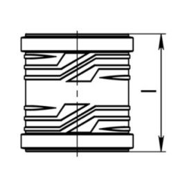 Муфта надвижная канализационная ASG NANO HTR 110 Муфта надвижная канализационная ASG NANO HTR 110
