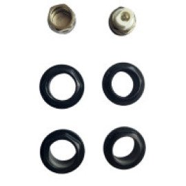 Комплект футорок для підключення радіатора ASG 1*½ графіт