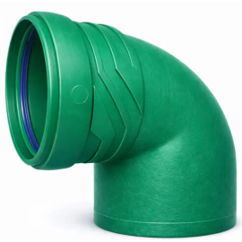 Колено канализационное наружное ливневое ASG R Line PP 110x15°