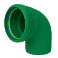 Колено канализационное наружное ливневое ASG R Line PP 110x15°
