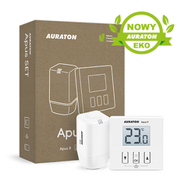 Комплект бездротовий AURATON Apus Set (термоголовка + програматор) Комплект бездротовий AURATON Apus Set (термоголовка + програматор)