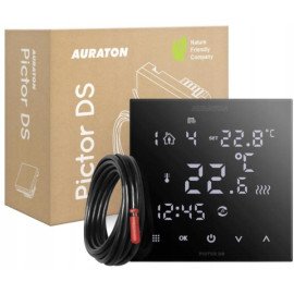Программатор недельный проводной черный AURATON Pictor DS