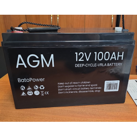 Аккумулятор мультигелевый AGM BatoPower 12v 100Ah необслуживаемый
