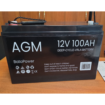 Аккумулятор мультигелевый AGM BatoPower 12v 100Ah необслуживаемый Аккумулятор мультигелевый AGM BatoPower 12v 100Ah необслуживаемый