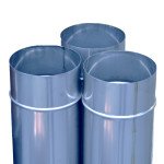 Труба димохідна з нержавіючої сталі AISI-309 одностінна 0,8 мм