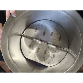 Кагла (шибер, заслонка) для дымохода из нержавеющей стали AISI316 одностенная Ø 180 мм толщина стенки 0.6 мм 