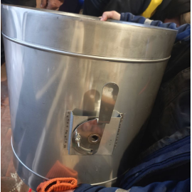 Кагла (шибер, заслонка) для дымохода из нержавейки одностенная Ø 230 мм толщина стенки 0.5 мм сталь AISI304