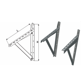 Кронштейн опорний під площадку для димоходу з нержавіючої сталі L=1150 Кронштейн опорний під площадку для димоходу з нержавіючої сталі L=1150