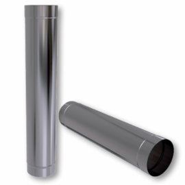 Труба димохідна з нержавіючої сталі одностінна ø 100 мм товщина стінки 1 мм сталь AISI 304 довжина 250 мм