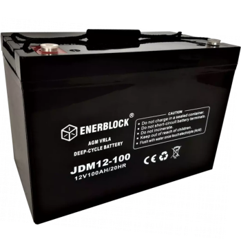 Аккумуляторная батарея AGM LongLife ENERBLOCK JDM12-100 12В 100Ач