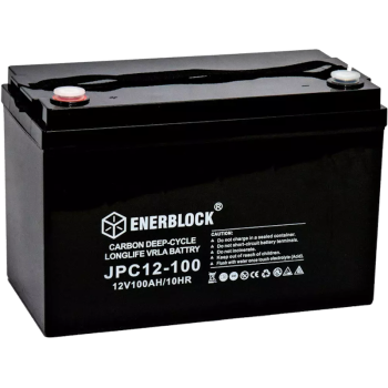Акумуляторна батарея ENERBLOCK CARBON Extreme JPC12-100 12В 100Аг Акумуляторна батарея ENERBLOCK CARBON Extreme JPC12-100 12В 100Аг