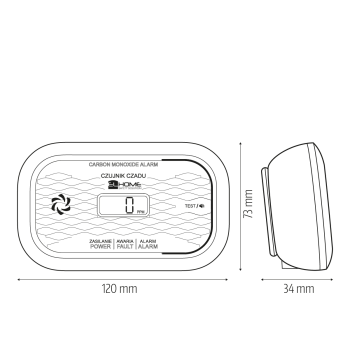 Детектор | сигнализатор угарного газа EURA ''EL HOME'' CD-18A2v2300/B