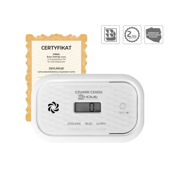 Детектор | сигнализатор угарного газа EURA ''EL HOME'' CD-18A2v2300/B