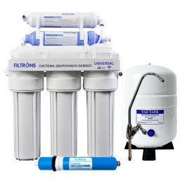 Система зворотного осмосу шість ступеныв FILTRONS UNI-6 Система зворотного осмосу шість ступеныв FILTRONS UNI-6