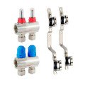 Коллектор для теплого пола с расходомерами Gross 1”-3/4” 2 контура