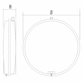 Розширювальний бак плоский круглий Imera VCP 387-6л 3/8*28-1 bar Розширювальний бак плоский круглий Imera VCP 387-6л 3/8*28-1 bar