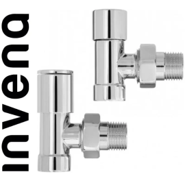 Комплект радиаторных кранов хромированный Invena 1/2х1/2 CZ-30-K15 Комплект радиаторных кранов хромированный Invena 1/2х1/2 CZ-30-K15