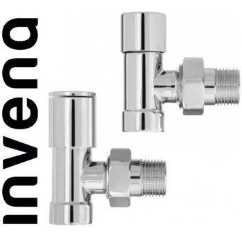 Комплект радиаторных кранов хромированный Invena 1/2х1/2 CZ-30-K15
