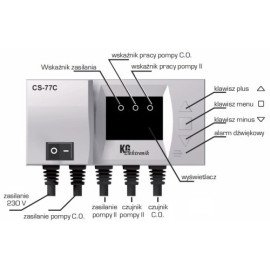 Контроллер для двух насосов (отопление + ГВС) KG-ELEKTRONIK CS-77C Контроллер для двух насосов (отопление + ГВС) KG-ELEKTRONIK CS-77C