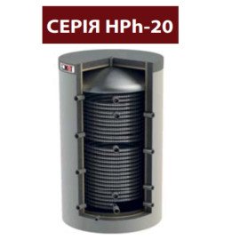 Ємність акумулююча 1000 літрів KHT HP hygienic HPh-20-1000 подвійний нержавіючий теплообмінник