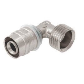 Коліно прес-різьба 90° KISAN 1/2х16 ЗПр