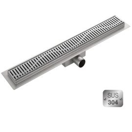 Трап душевой нержавеющий  линейный графит KOER FD35-70x700 GRAPHITE