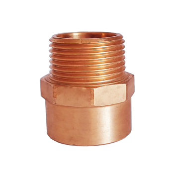 Ниппель медный под пайку  В-НР внутренняя пайка-наружная резьба 15-1/2 UniDim