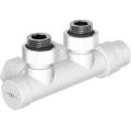 Кран радиаторный угловой дуплексный Mexen DN50 1/2" белый (W907-000-20)