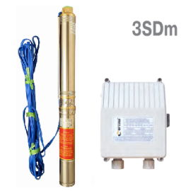 Насос свердловинний з підвищеною стійкістю до піску Optima 3SDm1.8/15 0,37 кВт 61 м, пульт, кабель 35 м