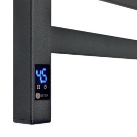 Рушникосушка електрична сталева Navin Авангард 480x600 Sensor з таймером чорна праве підключення