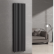 Радиатор вертикальный NAVIN Ellipse Double 480x1800-8 anticor черный Радиатор вертикальный NAVIN Ellipse Double 480x1800-8 anticor черный