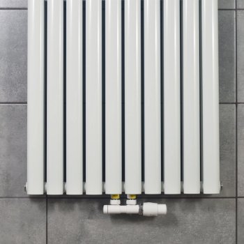 Радиатор вертикальный NAVIN Ellipse Double 600x1800-10 anticor белый, нижнее 50 мм
