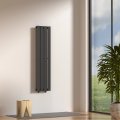 Радіатор вертикальний NAVIN Largo 300х1200-4, anticor, чорний