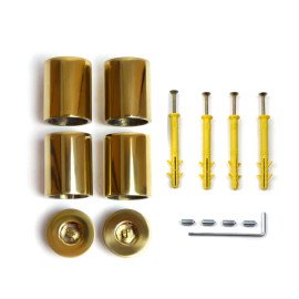 Полотенцесушитель водяной нержавеющий NAVIN Ретро 500х1000 золотые шары