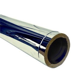 Труба дымоходная утепленная из нержавейки Ø 100/160 толщина стенки 0.8 мм сталь AISI(309/201) длина 250 мм 