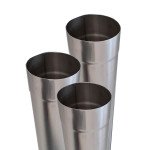 Труба димохідна з нержавіючої сталі AISI-304 одностінна 0,8 мм