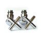 Кран для полотенцесушителя хромированный RAFTEC 1/2"х1/2" 2 шт