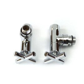 Кран для полотенцесушителя хромированный RAFTEC 1/2"х1/2" 2 шт