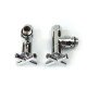 Кран для полотенцесушителя хромированный RAFTEC 1/2"х1/2" 2 шт