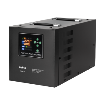 Источник бесперебойного питания чистый синус Rebel POWER-2200-LFP4 12/230V, 1600 Вт/2200 ВА, 40A, LiFePO4