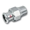 Американка стальная оцинкованная пресс-резьба ВН SANHA-THERM Ø22x3/4 (124333G1534)