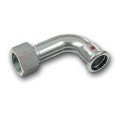 Отвод стальной оцинкованный пресс-накидная гайка ВВ SANHA-THERM Ø22x3/4 90° (124002G2234)