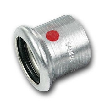Заглушка стальная оцинкованная пресс В SANHA-THERM Ø22 (12430122)