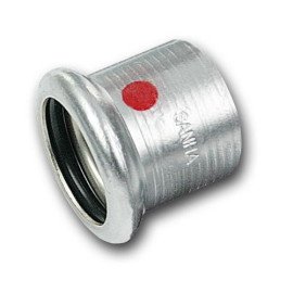 Заглушка сталева оцинкована прес В SANHA-THERM Ø22 (12430122)