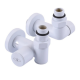 Кран для рушникосушки під ТЕН кутовий подовжений білий SOLOMON 1/2"х1/2" 2 шт Кран для рушникосушки під ТЕН кутовий подовжений білий SOLOMON 1/2"х1/2" 2 шт